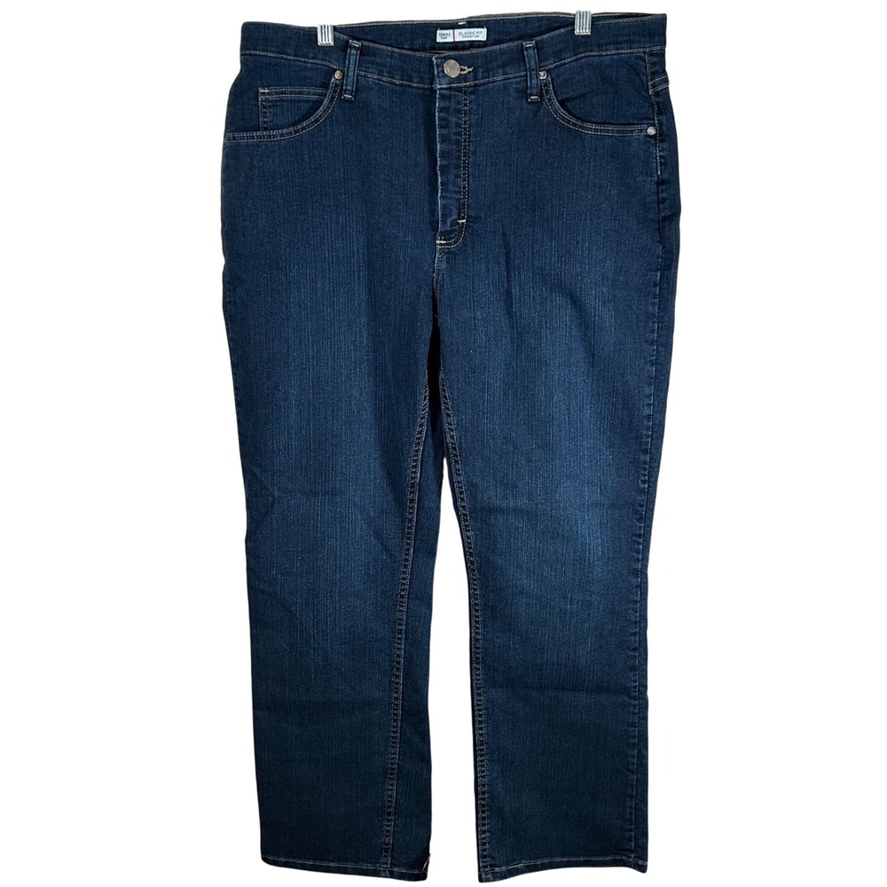 Riders by Lee Womens Classic Fit Straight Leg Dark Wash Jeans 18M
